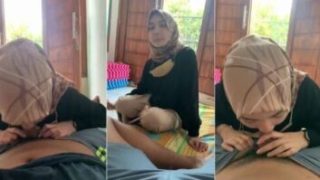 Bokep Indo Sepongan Gadis Manis Hijab Imut Nyepong Pacar Viral